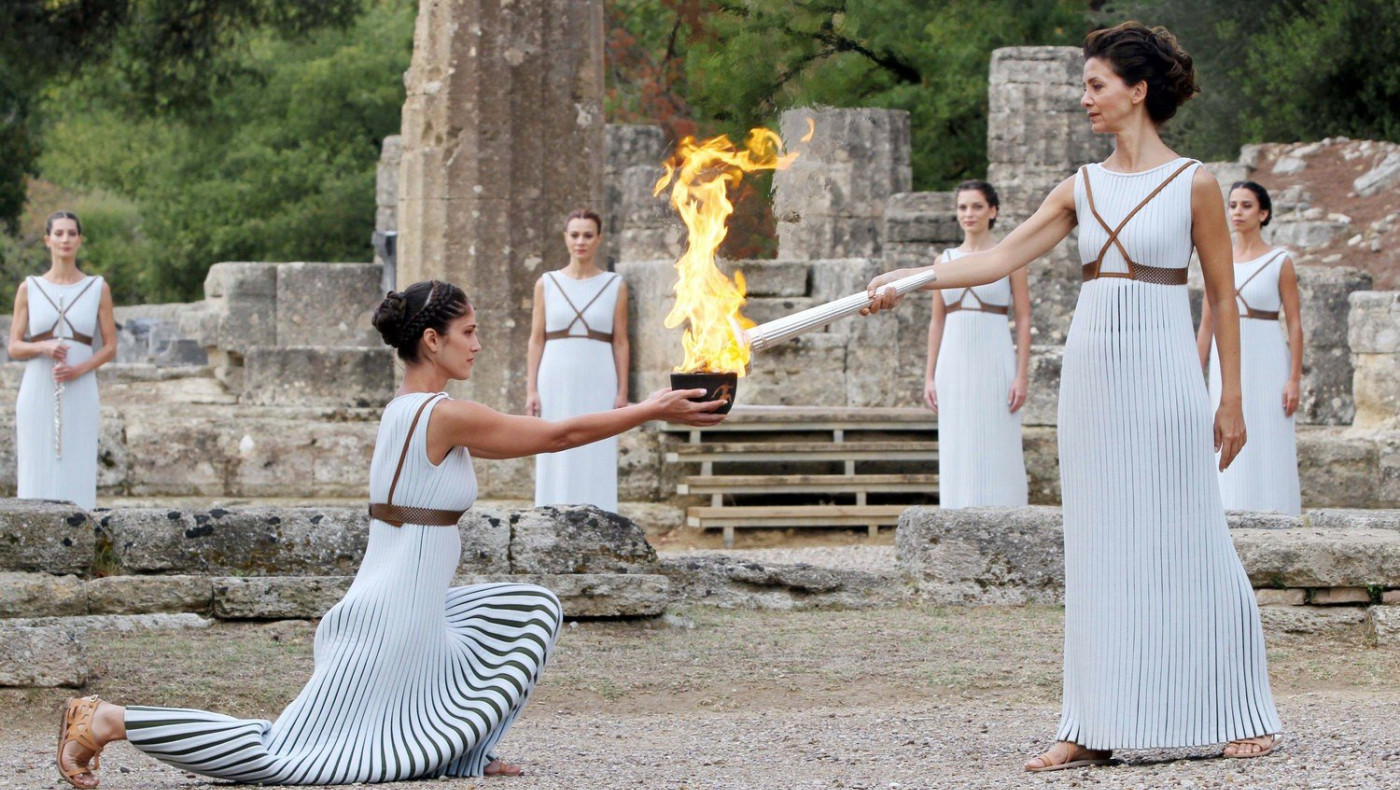 Χωρίς κόσμο η τελετή αφής της Ολυμπιακής Φλόγας ελέω κορωνοϊού