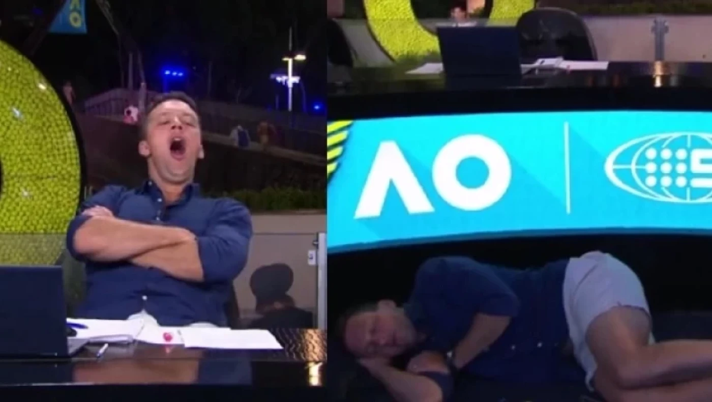 Σχολιαστής του Australian Open αποκοιμήθηκε την ώρα της μετάδοσης