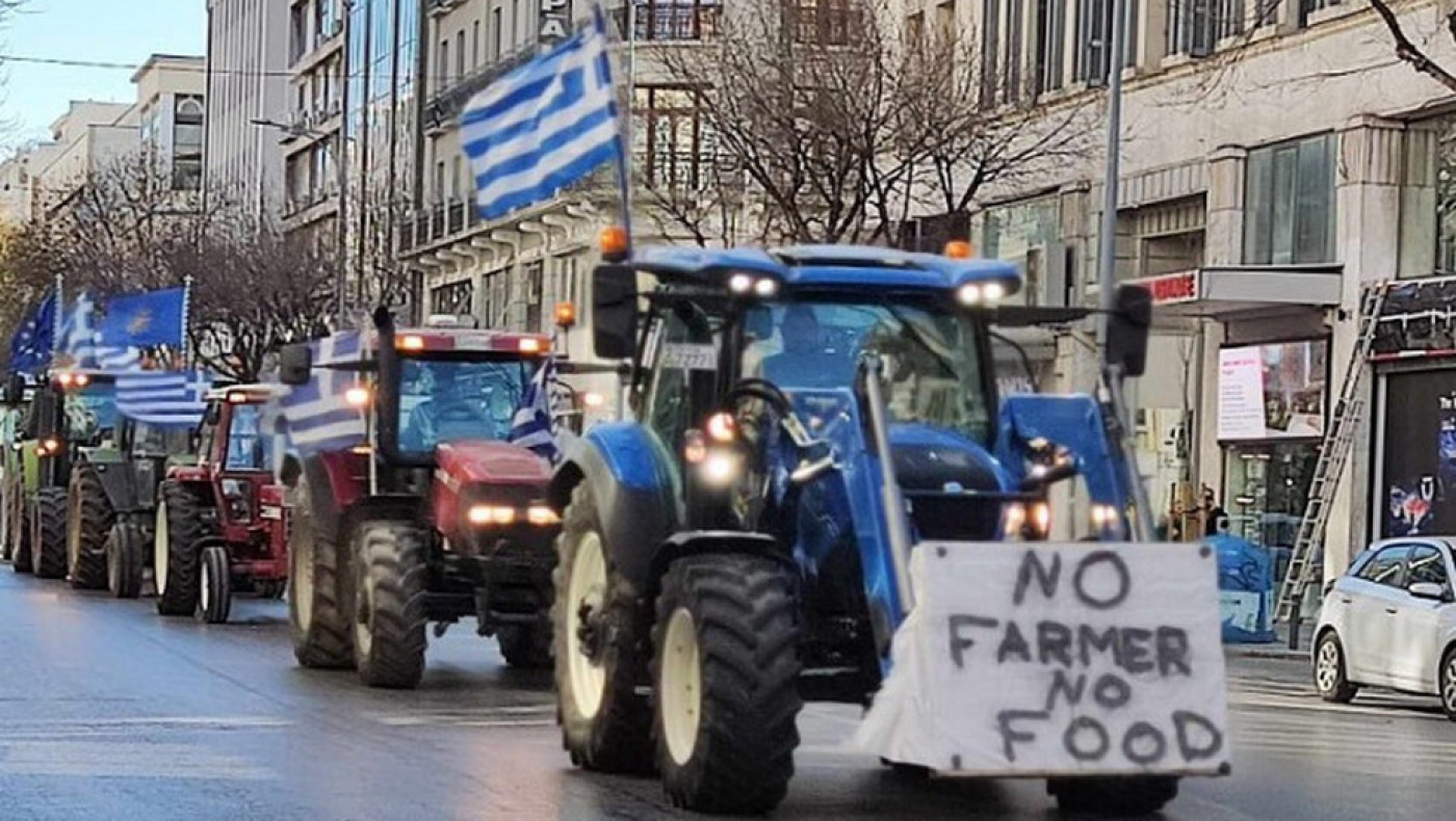 Θεσσαλονίκη: Πορεία τρακτέρ ως το υπουργείο Μακεδονίας-Θράκης