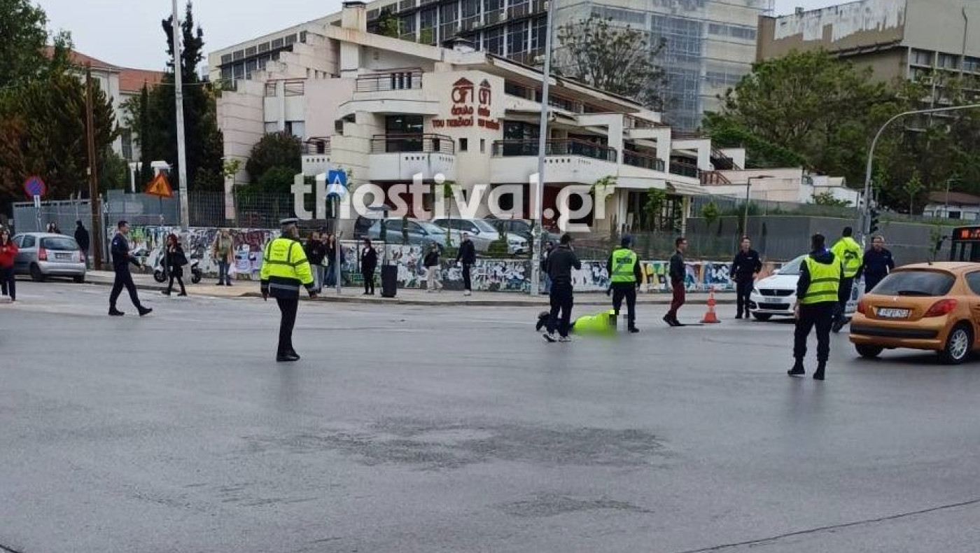 Θεσσαλονίκη: Μηχανή παρέσυρε τροχονόμο-Μεταφέρθηκε στο νοσοκομείο
