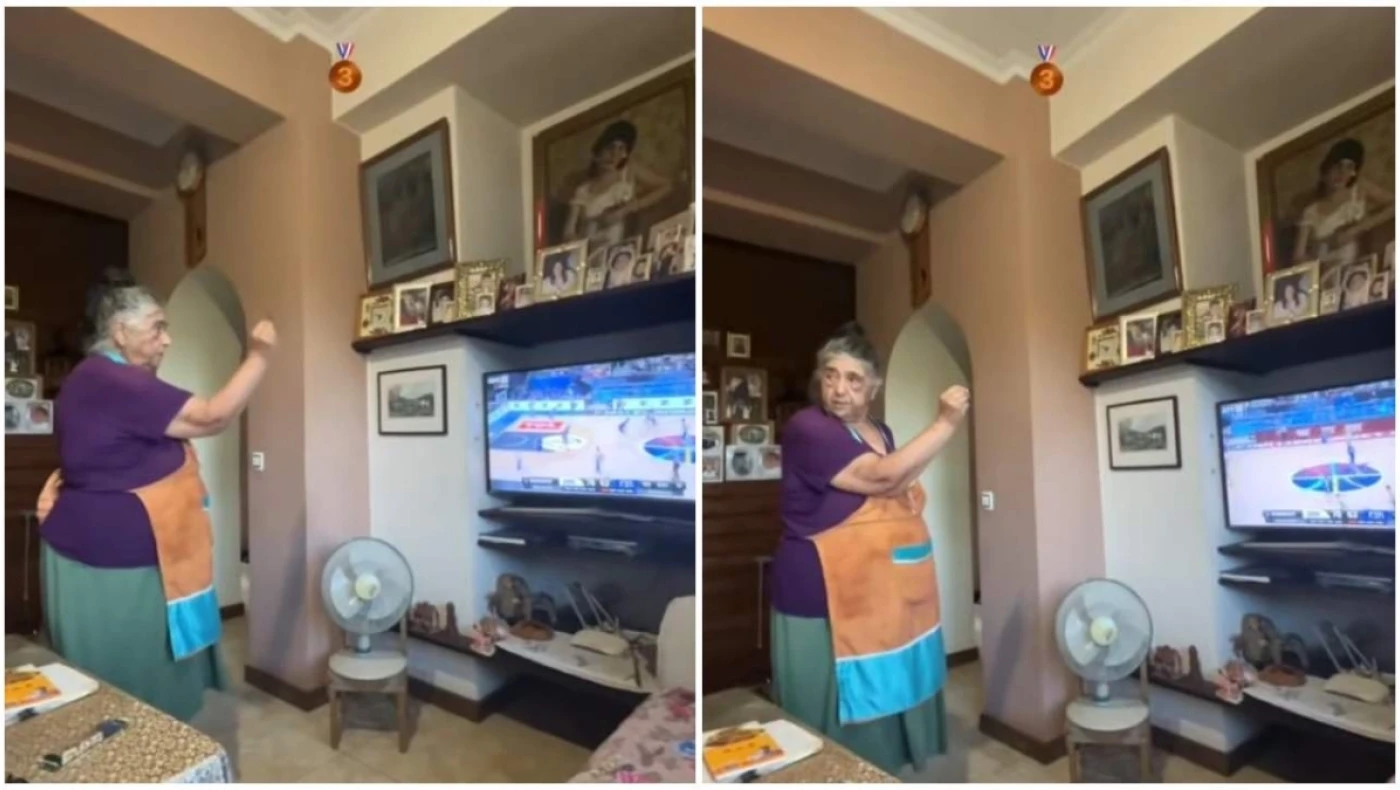 Ελλάδα: H γιαγιά που έγινε... viral-Ξεμάτιασε τους παίκτες της Εθνικής (vid)