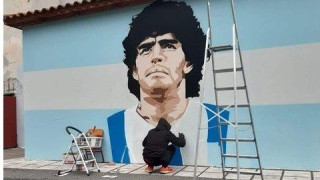 Καλαμαριά: Ίσως το καλύτερο graffiti Μαραντόνα… παγκοσμίως!