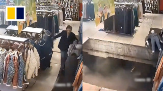 Κίνα: Κατέρρευσε το πάτωμα καταστήματος-Στο κενό δύο άνθρωποι (Βίντεο-σοκ)