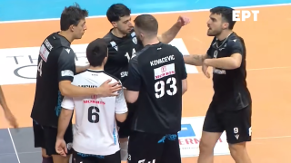 Βόλεϊ: Παναθηναϊκός - ΠΑΟΚ 3-1 (προημιτελικός Κυπέλλου)